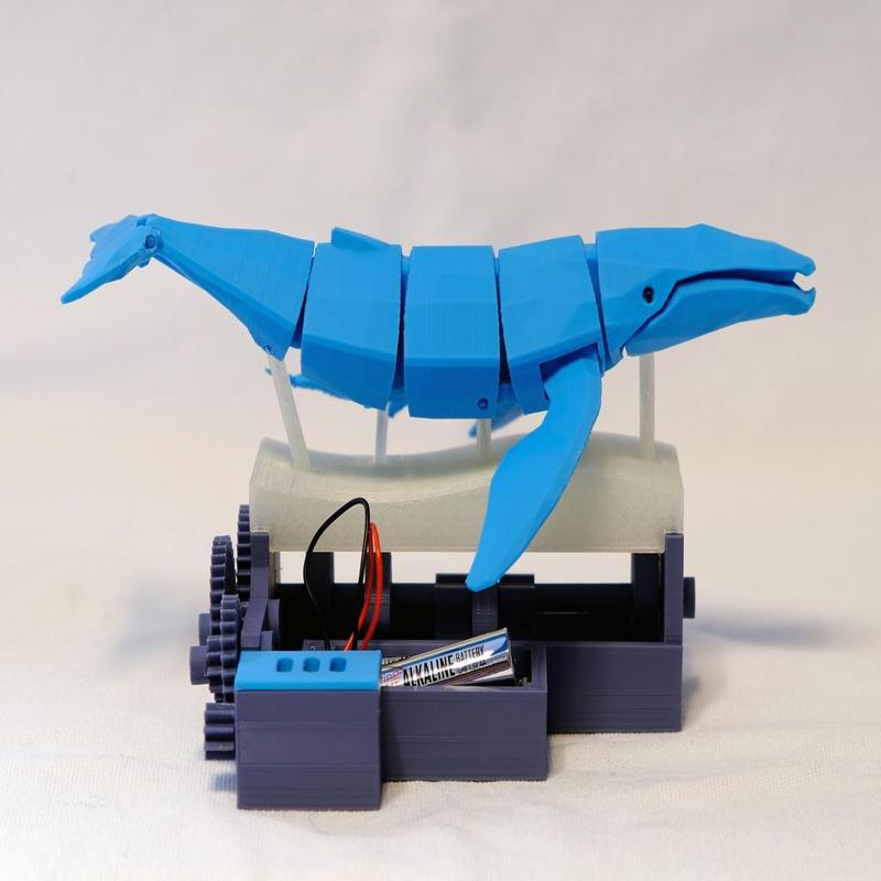 Save the Whales (DC Motor Powered Kinetic Whales)