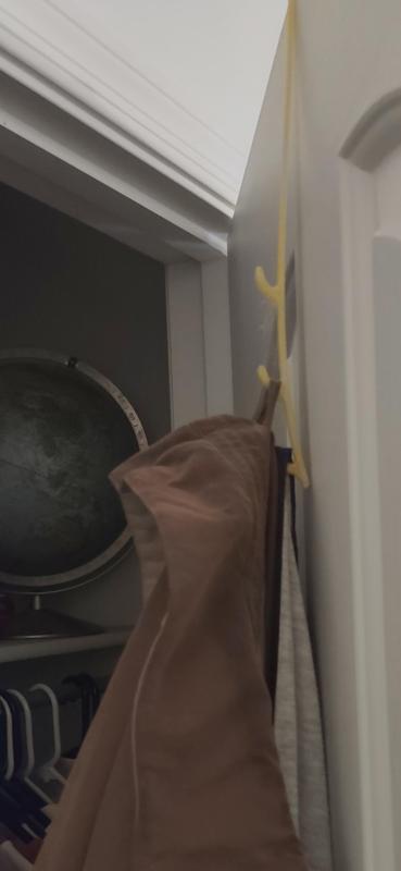 Simple Coat Hooks - Over-the-door created to hang as low as possible