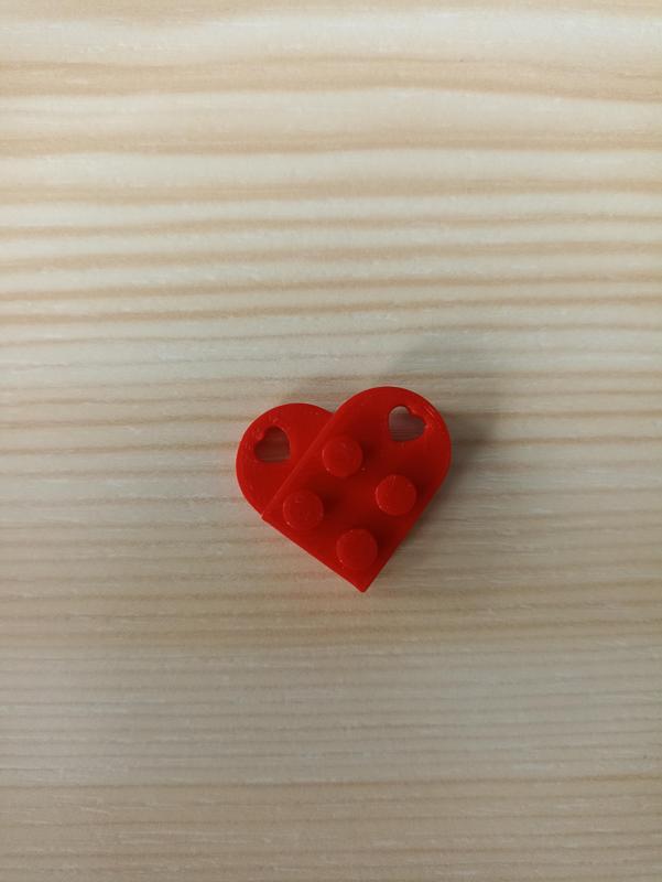 Přívěšek srdce lego kostičky