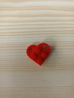 Přívěšek srdce lego kostičky