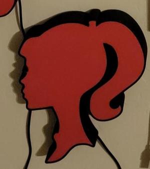Barbie Head Silhouette LED Lightbox