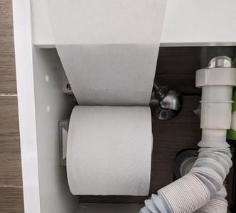 Side slide-in toilet paper holder