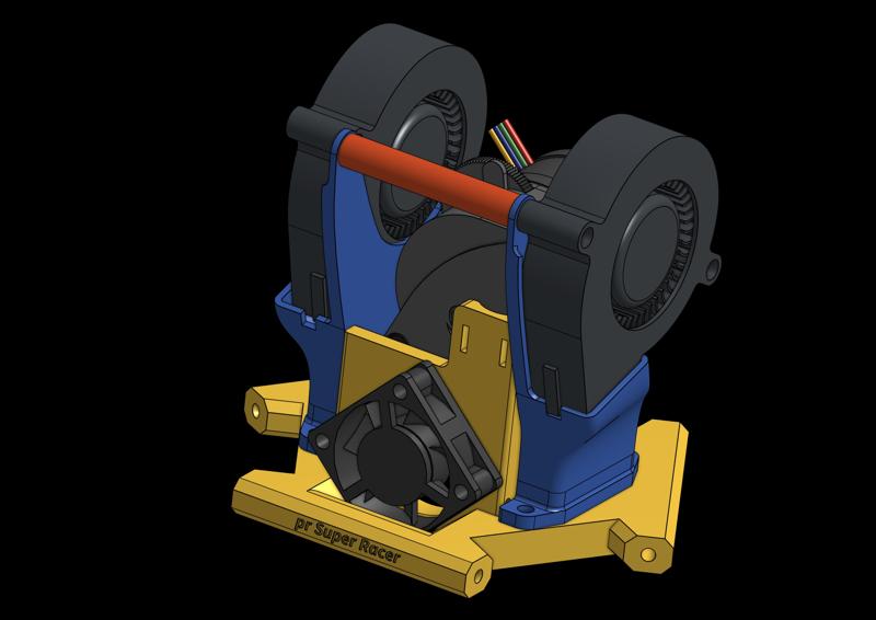 Bambu A1 hotend FLSUN SR LGX lite direct drive with Effector House