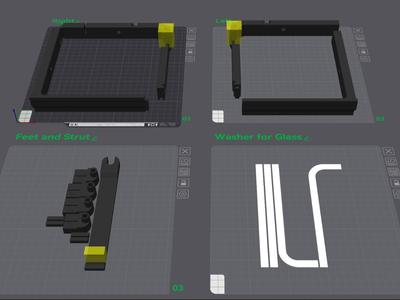 AMS Glass Riser - Tiltable (Tight space) - P1
