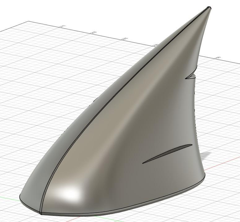 Shark fin antenna