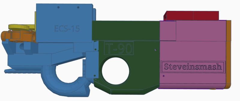 T-90, A Talon compatible short dart blaster WIP!! NOT YET FULLY TESTED!!