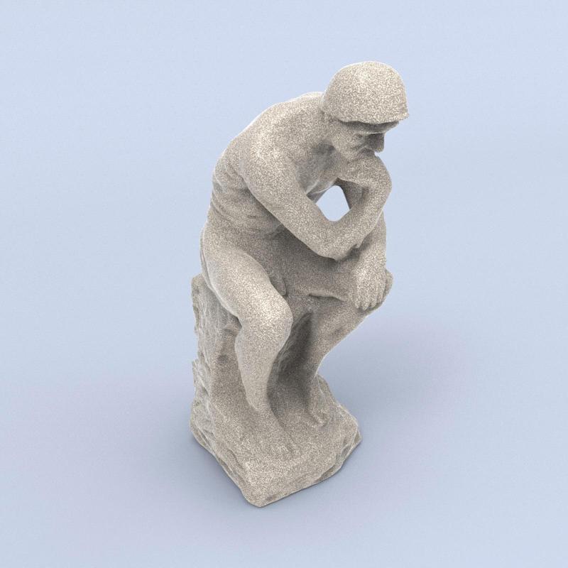 Thinker sculpture（generated by Revopoint POP）