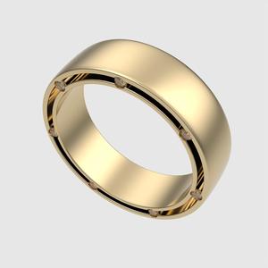 Modern Channel Set Eternity Ring 3D print