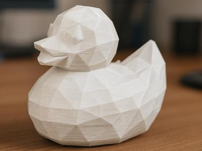 Low poly cute Duck