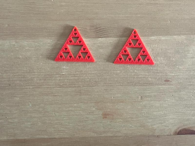 triangle earrings