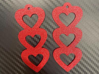 Larger Heart earrings 