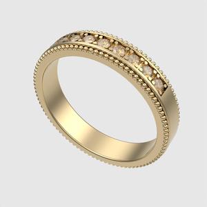 Grisant Gem Wedding Band 3D print