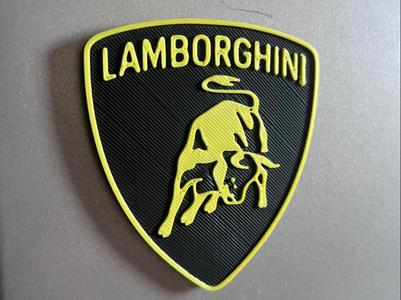 Lamborghini fridge magnet