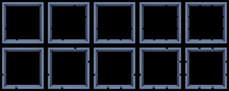 floating square shelf system - any number of shelves