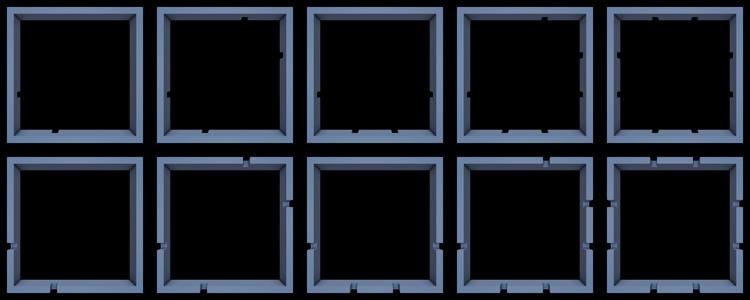 floating square shelf system - any number of shelves