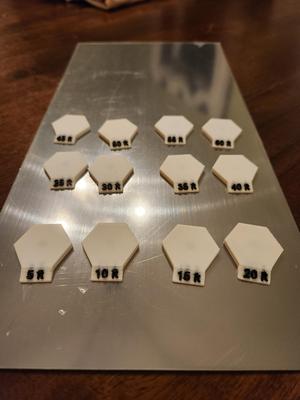 Magnetic Height Labels for TTRPG