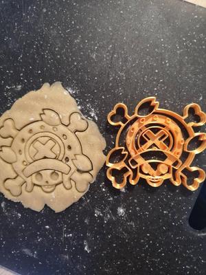 Chopper Flag cookie cutter one piece