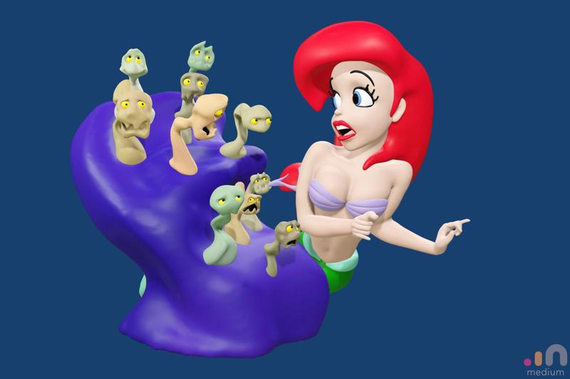 Ariel, The Little Mermaid Pin up