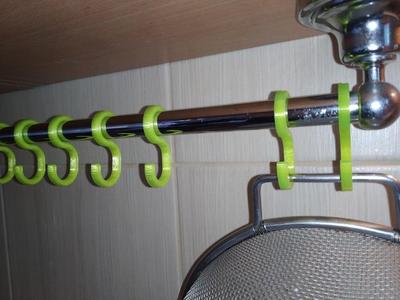 S-hook for kitchen (pipe D=16 mm)
