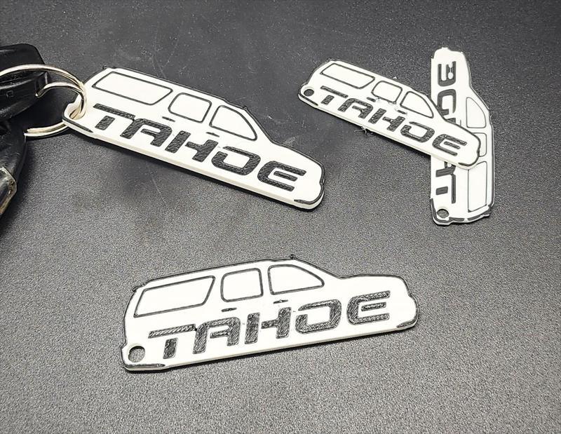 Double-Sided Chevy Tahoe Keychain MMU/AMS