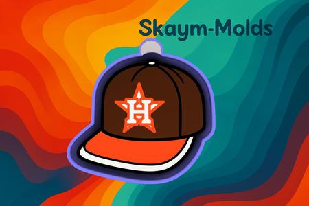 🧢 Astro Cap Pride – Freshie, Ornament, Resin & Candle Mold