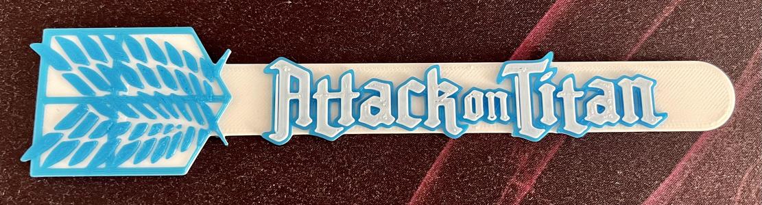 Attack on Titan bookmark