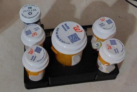Gridfinity prescription bottles, multiple sizes