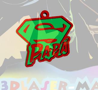 SUPER DAD KEYCHAIN