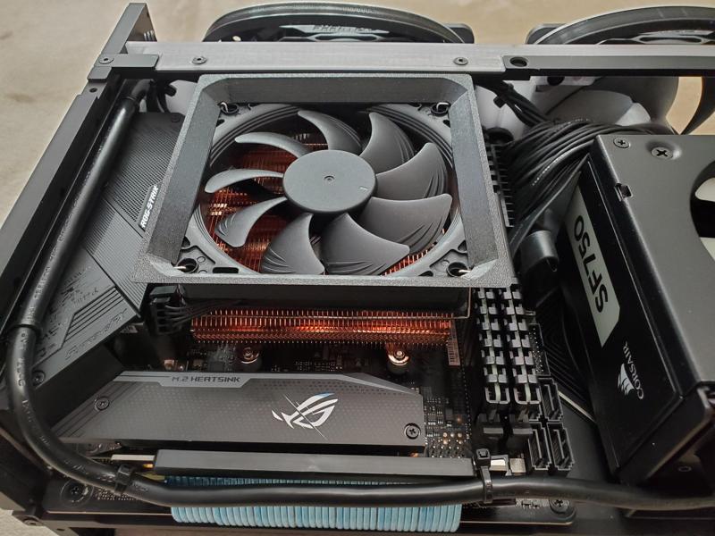 AXP90-x47 Cooler Duct for FormD T1 3-Slot Mode (Noctua Swap)