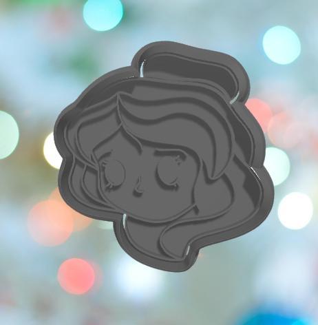 Beauty And The Beast Belle Face Cookie Cutter