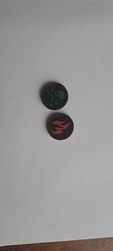 Pokemon condition coin (BURN,POISON)