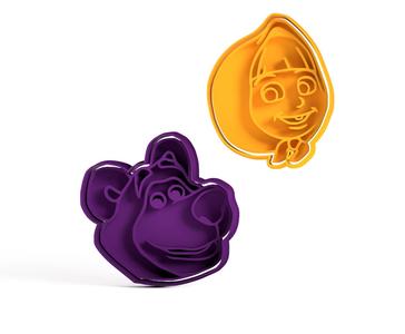 Cookie cutters Masha and the bear
