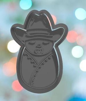 Baby Shower Cowboy Baby Swaddle Cookie Cutter