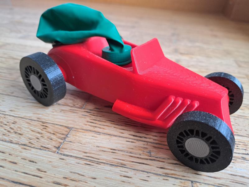 Hotrod Racer Balloon Car - No Glue version