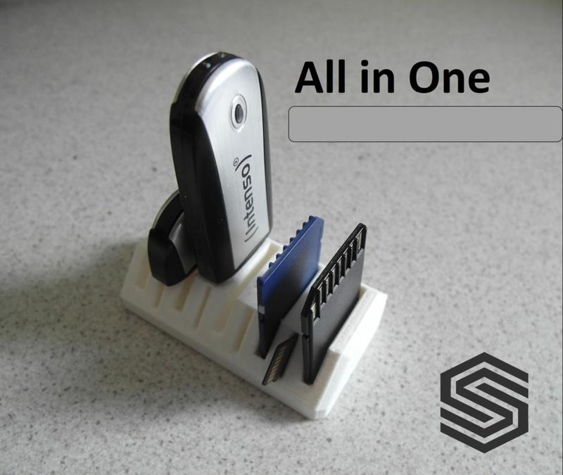 USB + (micro) SD Card organizer