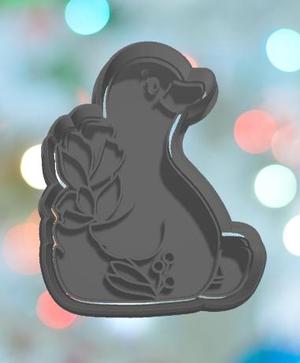 Floral Goose Cookie Cutter