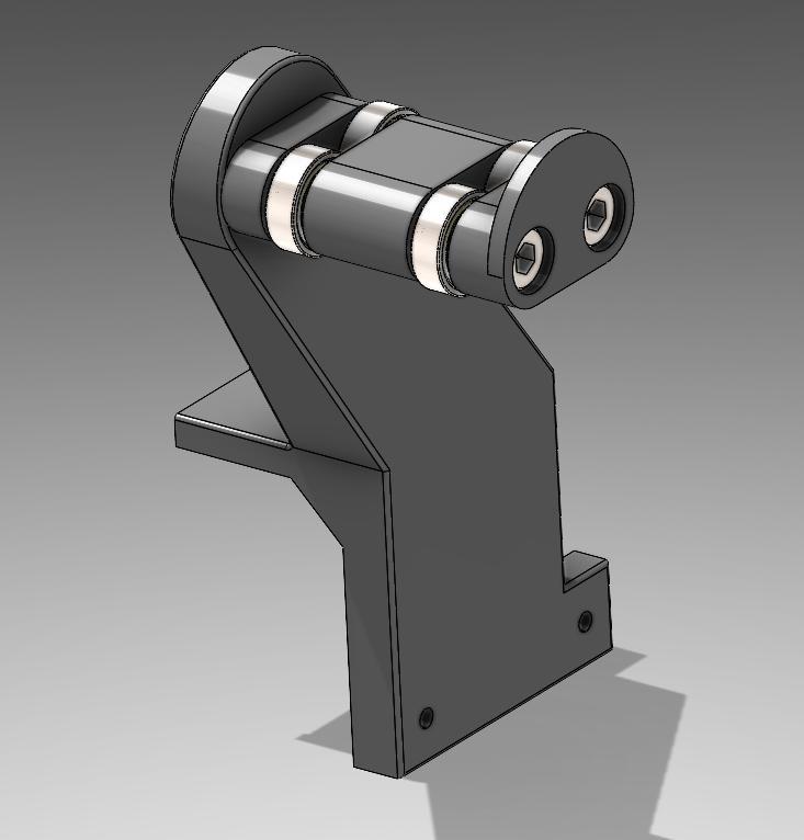 High spool holder for Anycubic i3 Mega with extruder