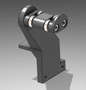 High spool holder for Anycubic i3 Mega with extruder