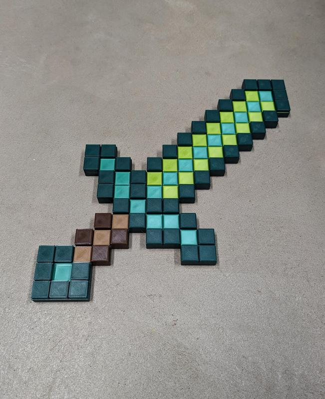 Minecraft sword green (XL color)
