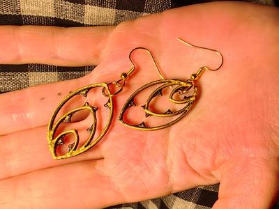 Gothic Vesica Piscis Earrings #2