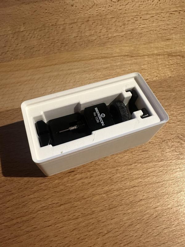 Bergeon 7230 Gridfinity 1x2 holder