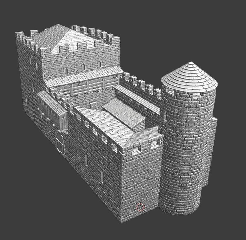 Wartenberg castle - Medieval castle model