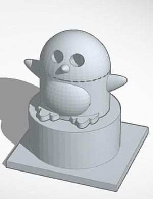 Penguin statue