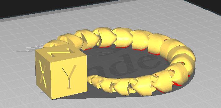 Articulated xyz cube snake