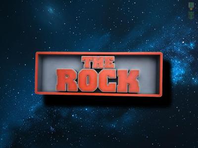 The Rock Film Cinema Room Logo Sign Box