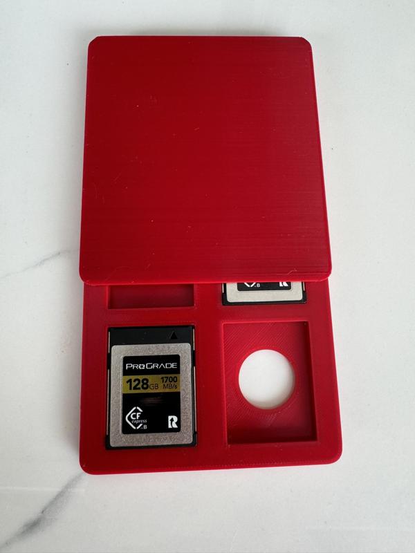 cfexpress type B sliding card holder