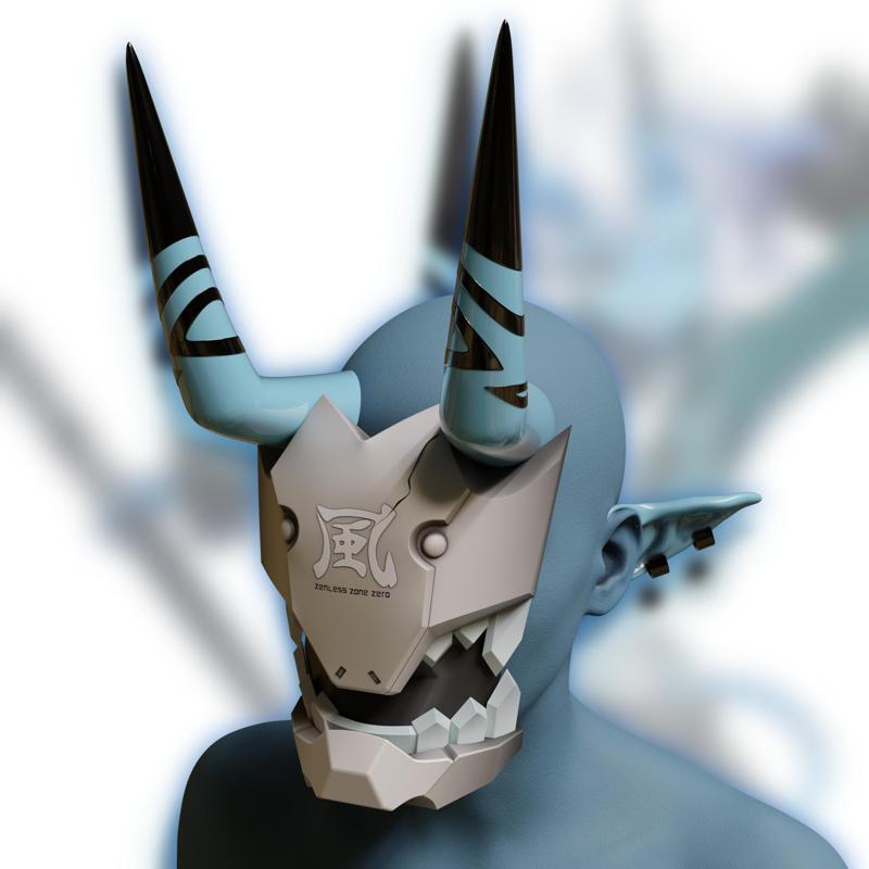 HORN + EARS + mask SOUKAKU COSPLAY