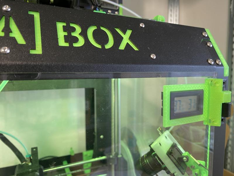 Humidity meter for printerbox and spooltank