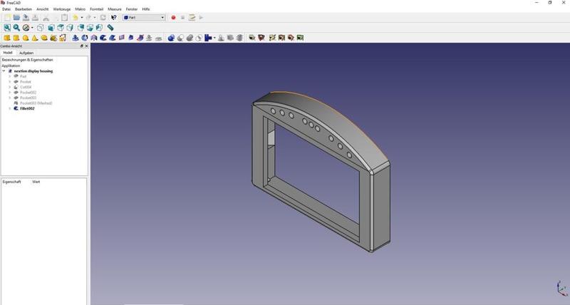 NEXTION Display 4.3" mount for simracing