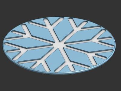 Snowflake Coaster (AMS Optional, 15g)